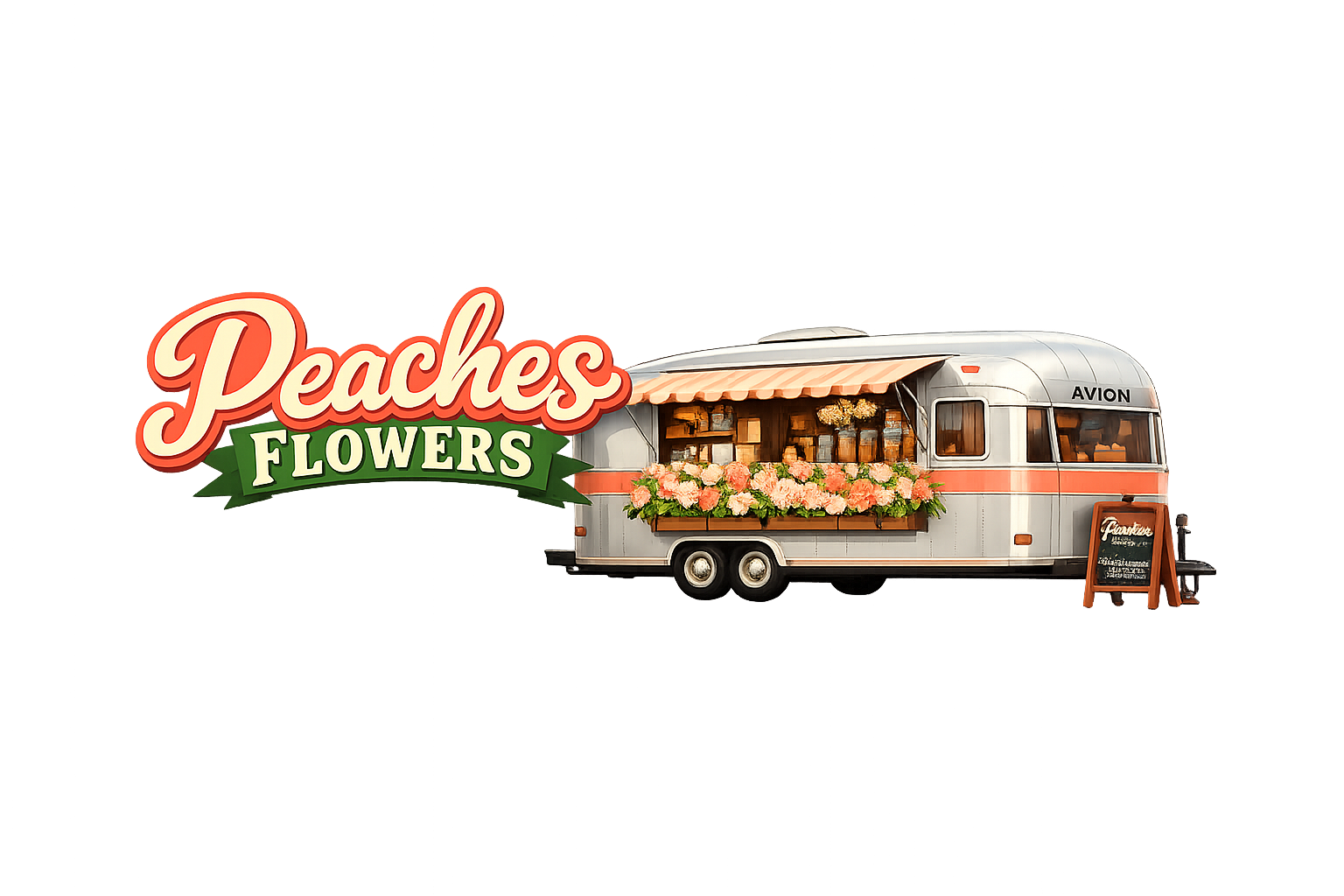 Peach's Flowers Avion trailer