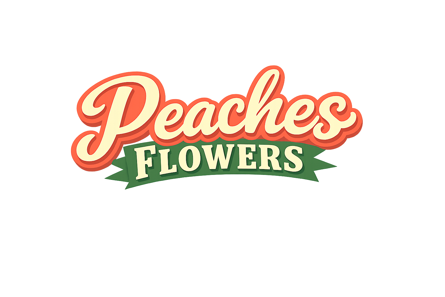 Peach's Flowers logo